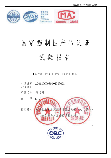 CCX母線槽試驗(yàn)報(bào)告